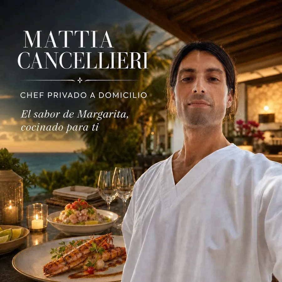 Mattia Cancellieri - Chef privado en Isla Margarita