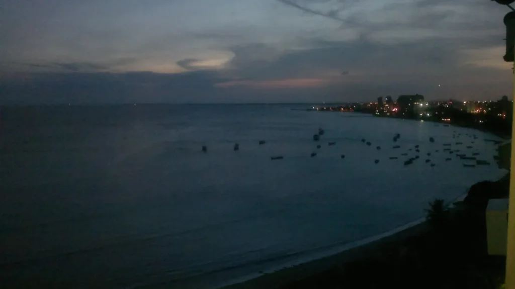 Playa Bella Vista at night · Italcaribe Village in El Cardón · Isla Margarita